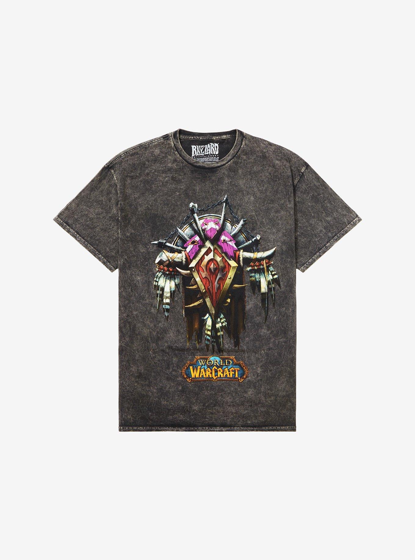 Hot Topic World Of Warcraft Horde Shield Wash T Shirt Hamilton Place