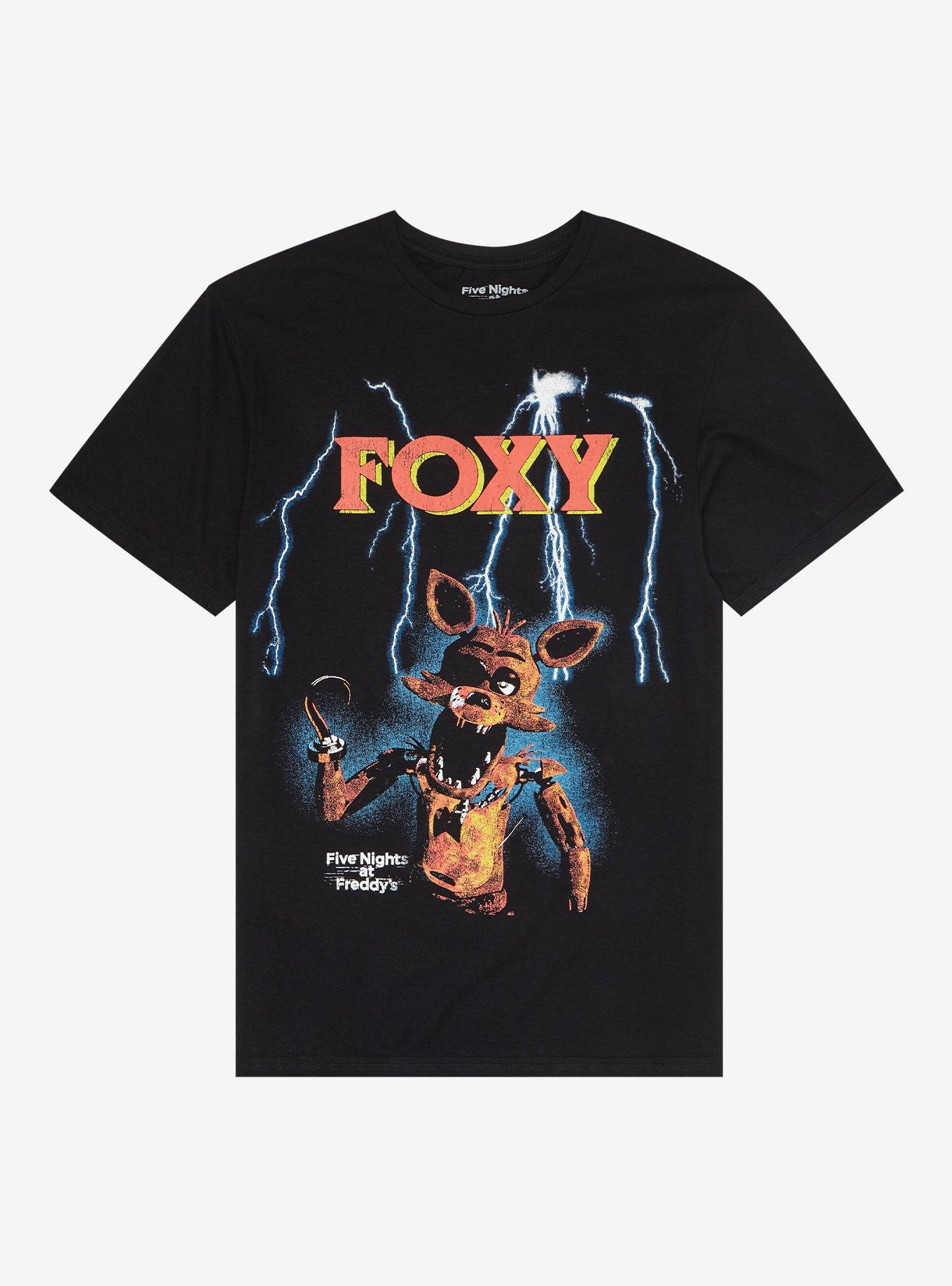 Five Nights At Freddy's Foxy Lightning T-Shirt, BLACK, hi-res