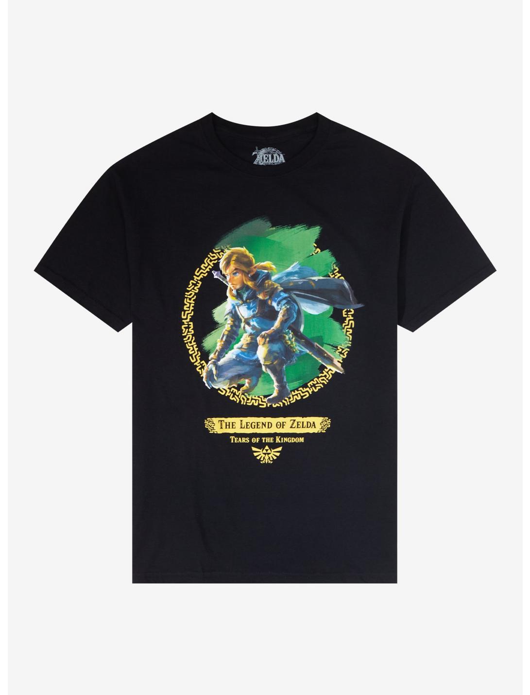The Legend Of Zelda: Tears Of The Kingdom Link Crouching T-Shirt, BLACK, hi-res