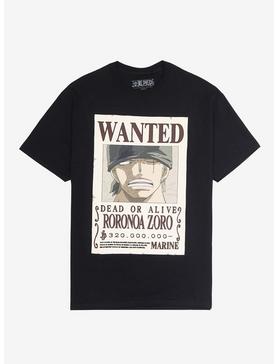 Plus Size One Piece Zoro Wanted Poster T-Shirt, , hi-res