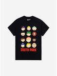 South Park Faces Grid T-Shirt, BLACK, hi-res