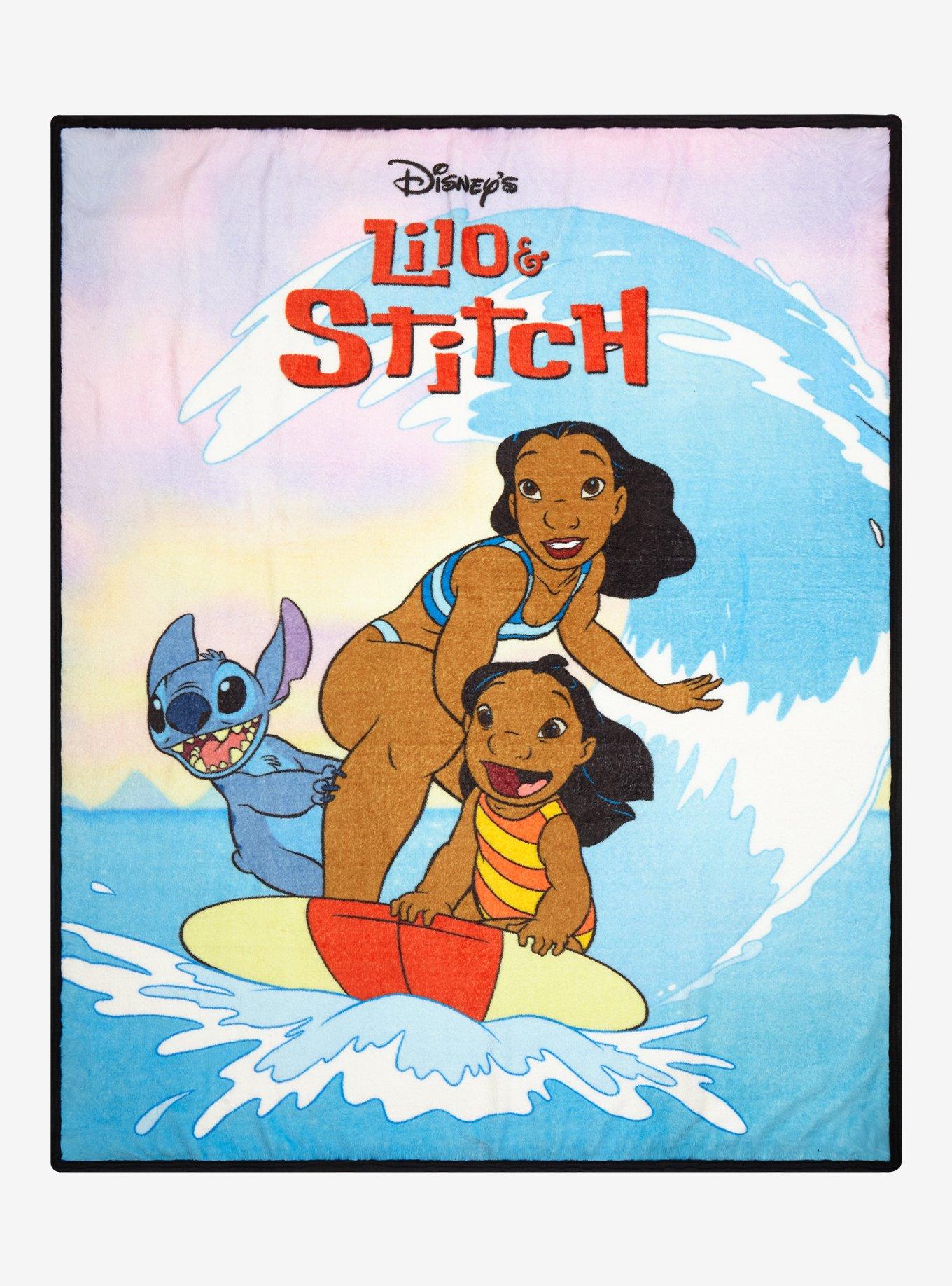 Disney Lilo & Stitch Surfing Throw Blanket | Hot Topic