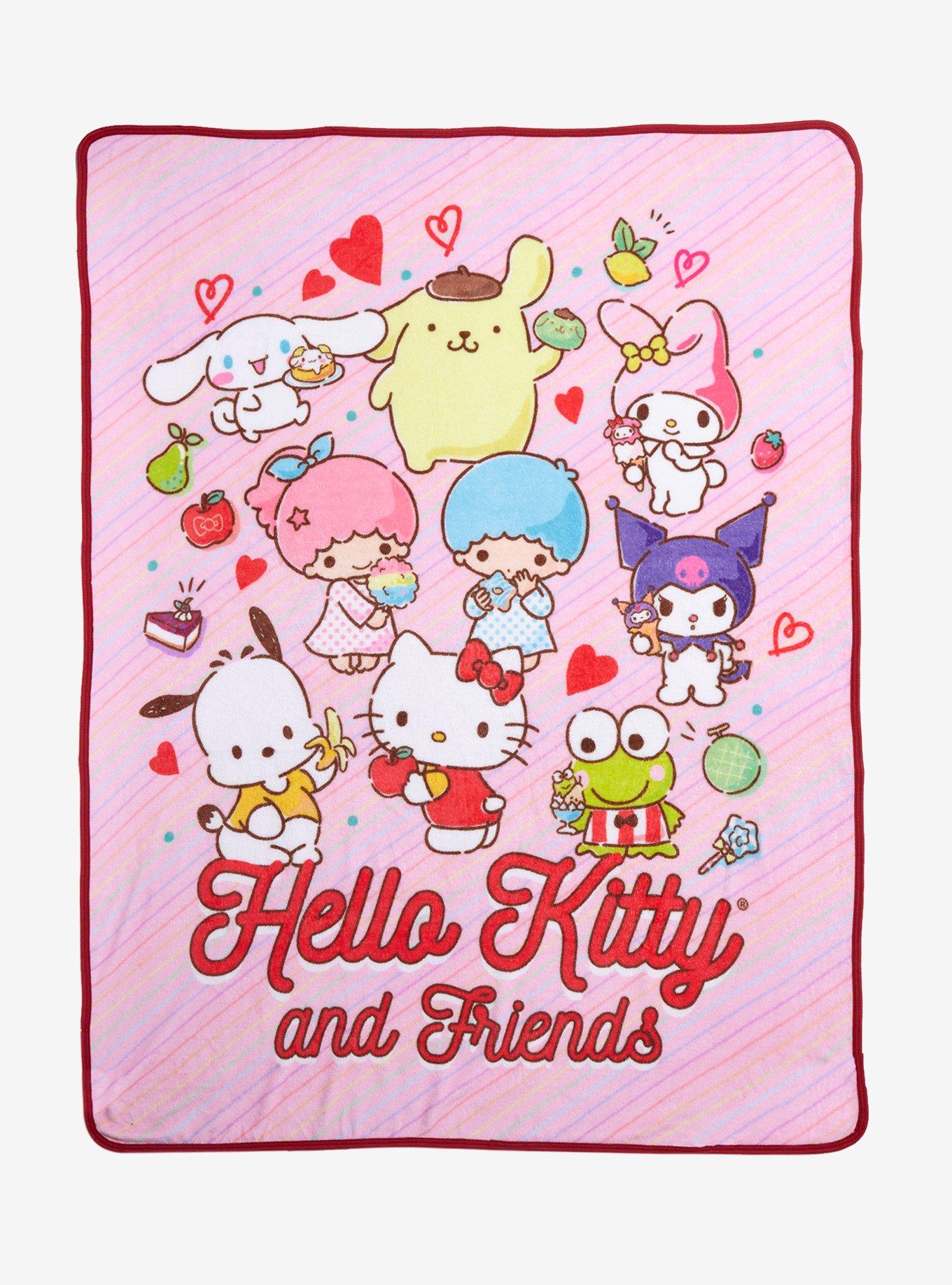 Hello Kitty And Friends Favorite Treats Throw Blanket Hot Topic