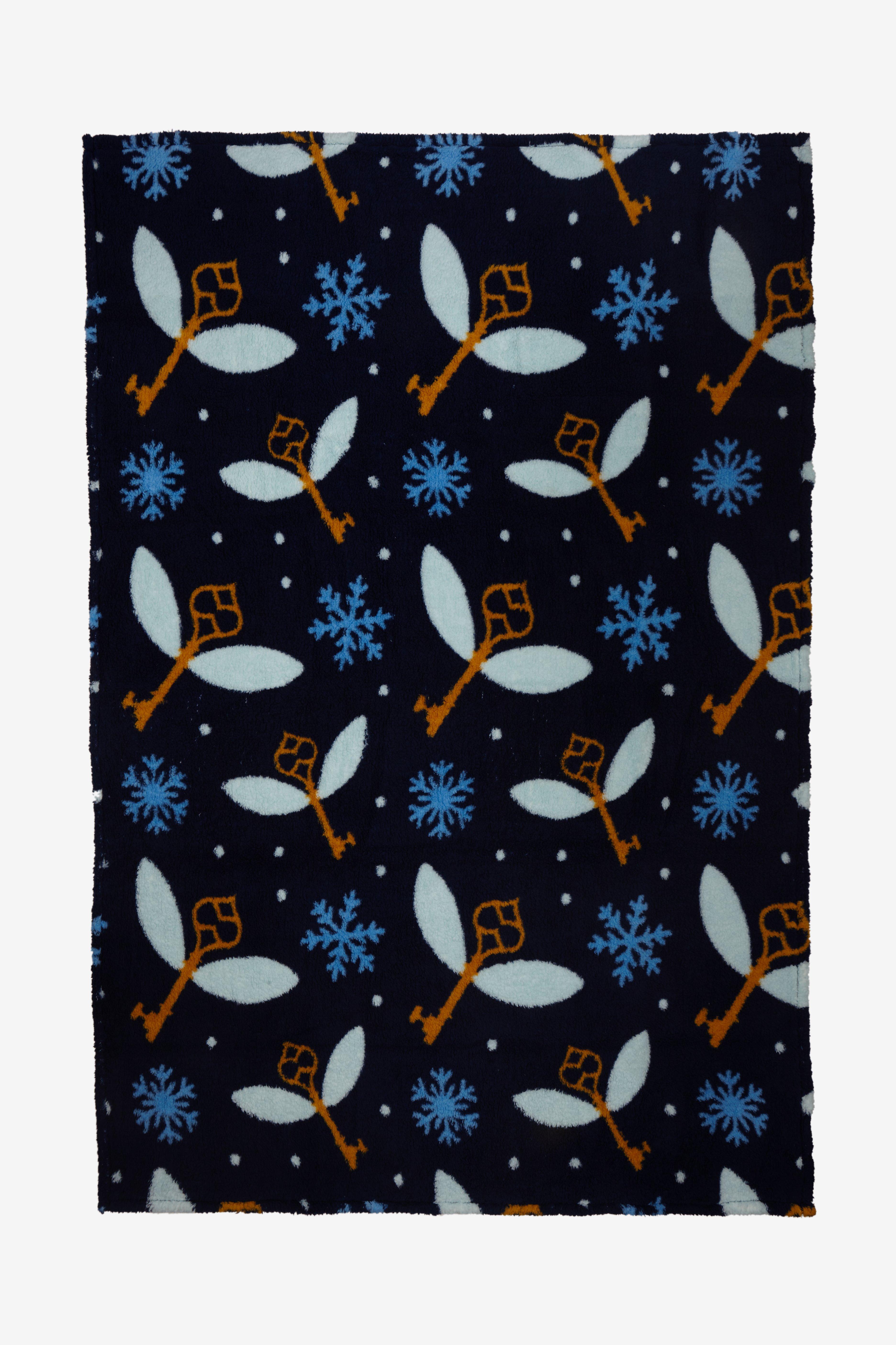 Harry Potter Snowflake House Black Cotton Fabric by the Yard