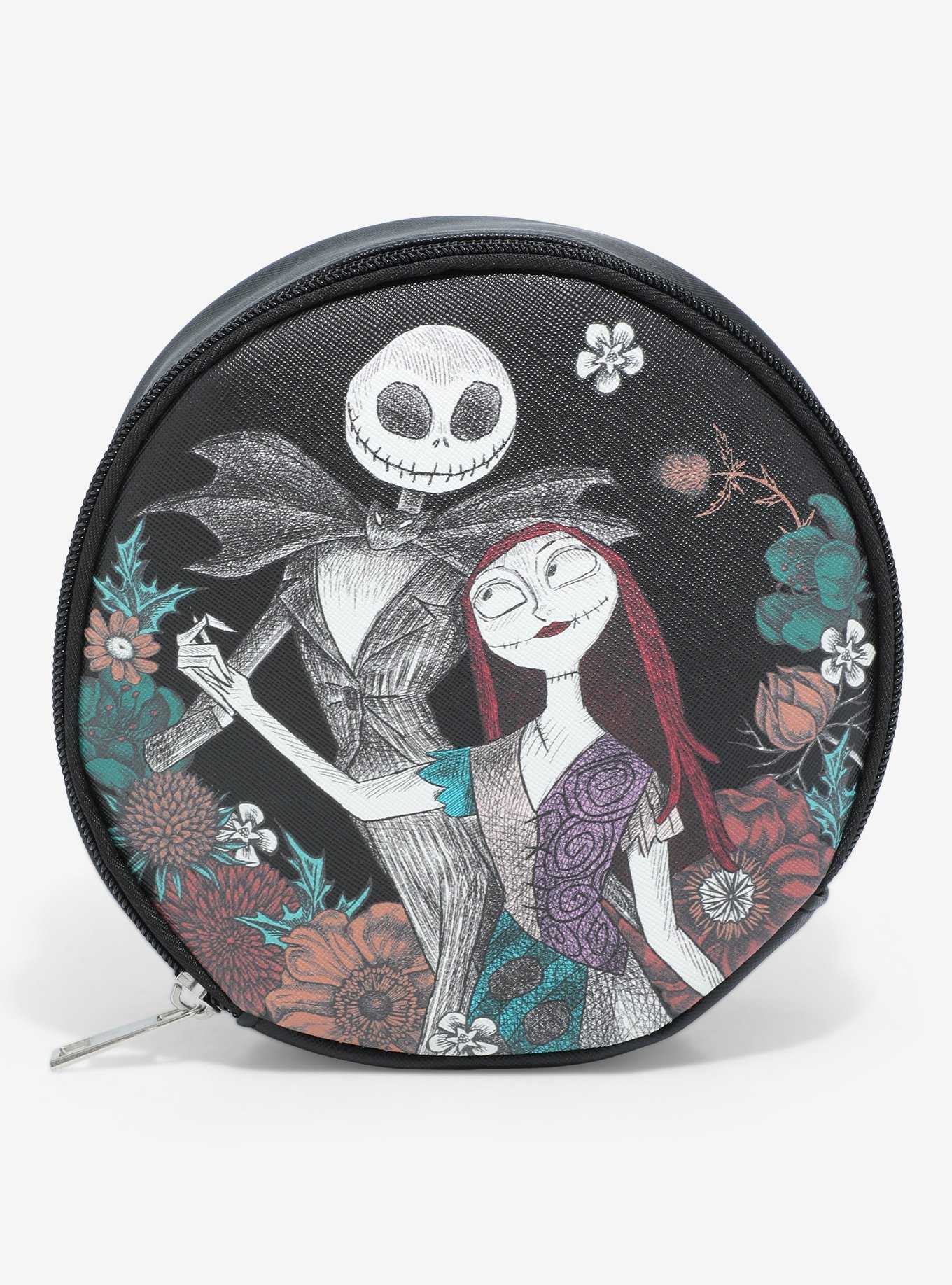 The Nightmare Before Christmas Floral Circle Makeup Bag, , hi-res