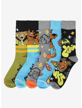 Scooby-Doo! Scooby & The Gang Crew Socks 5 Pair, , hi-res