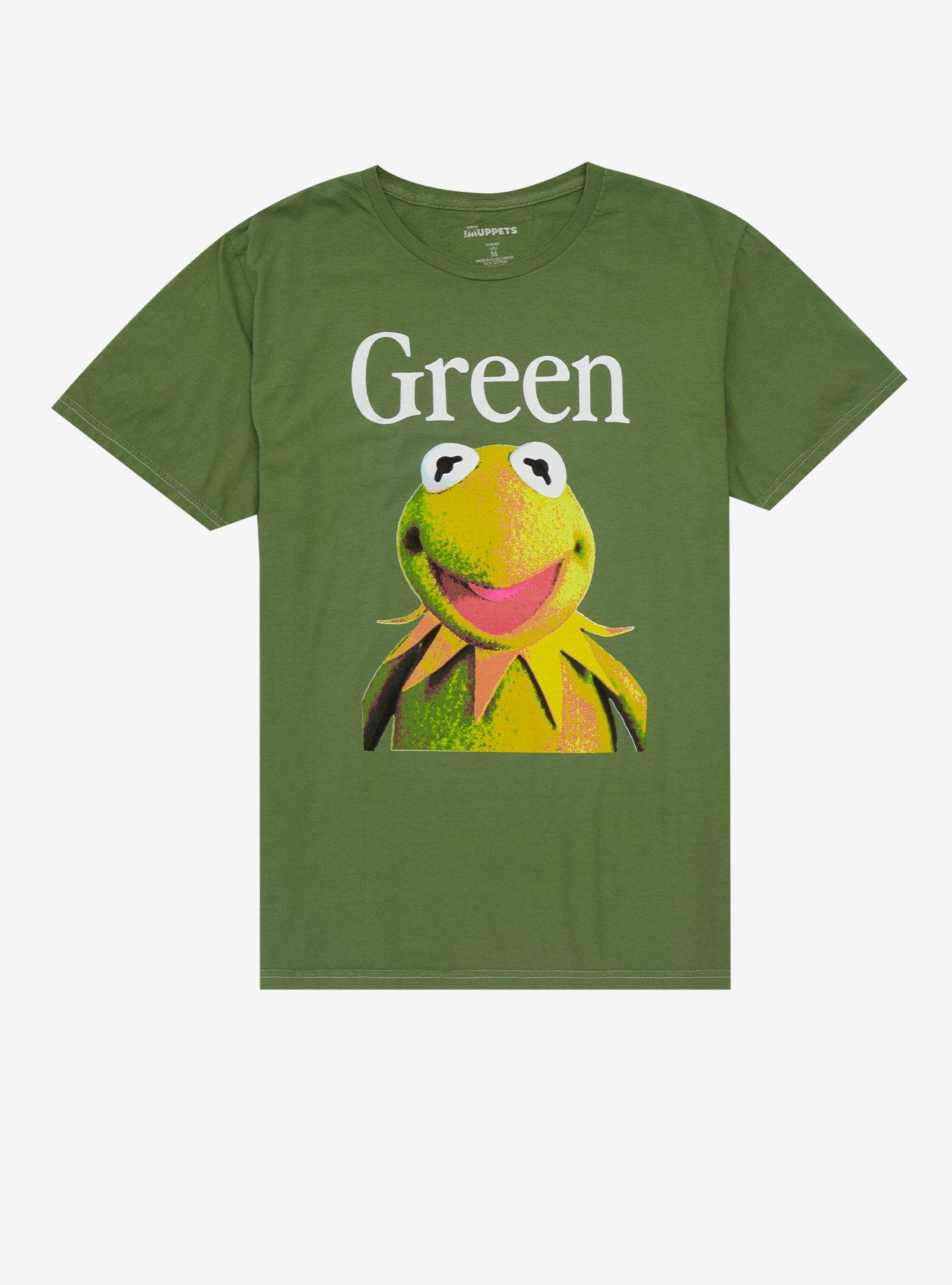 | Hot Disney Topic The T-Shirt Kermit Green Muppets