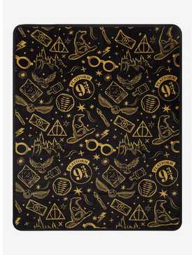 Harry Potter Icons Throw Blanket, , hi-res