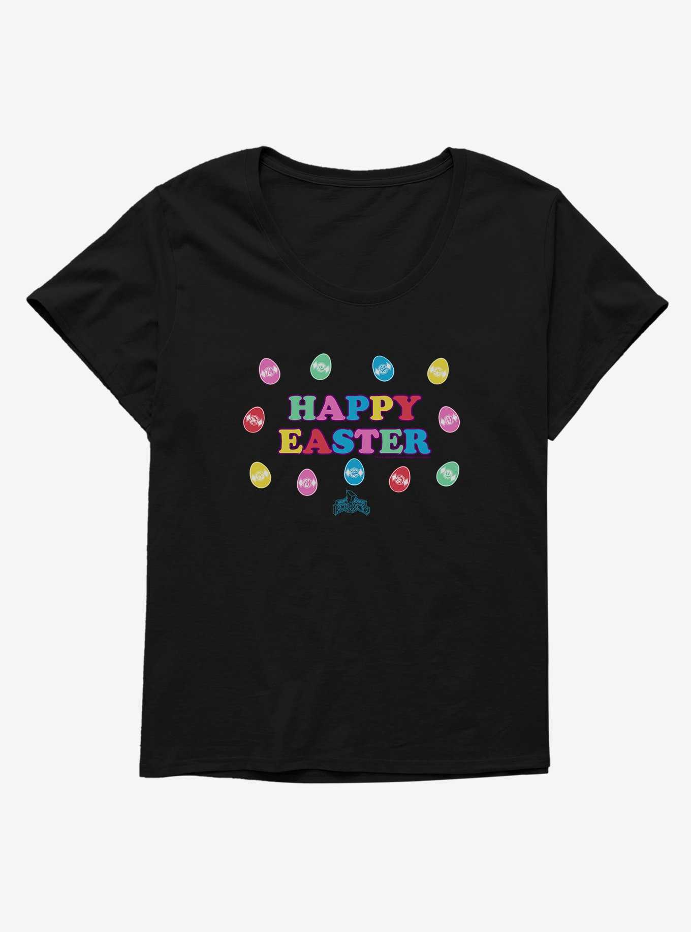 Mighty Morphin Power Rangers Happy Easter Girls T-Shirt Plus Size, , hi-res