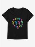 Mighty Morphin Power Rangers Power Peeps Girls T-Shirt Plus Size, BLACK, hi-res
