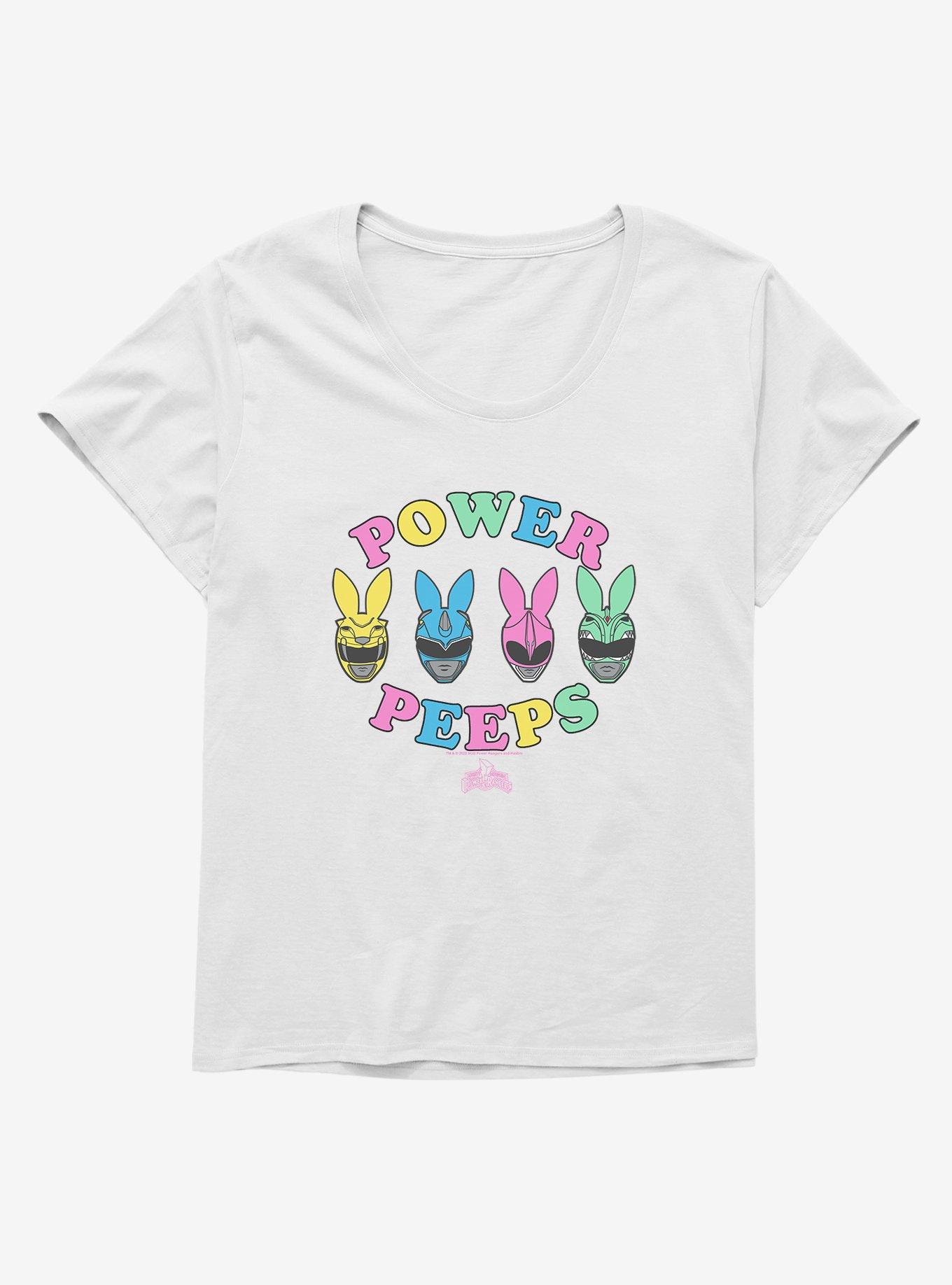 Mighty Morphin Power Rangers Power Peeps Girls T-Shirt Plus Size ...