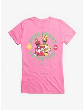 Mighty Morphin Power Rangers Some Bunny Loves You Girls T-Shirt, , hi-res