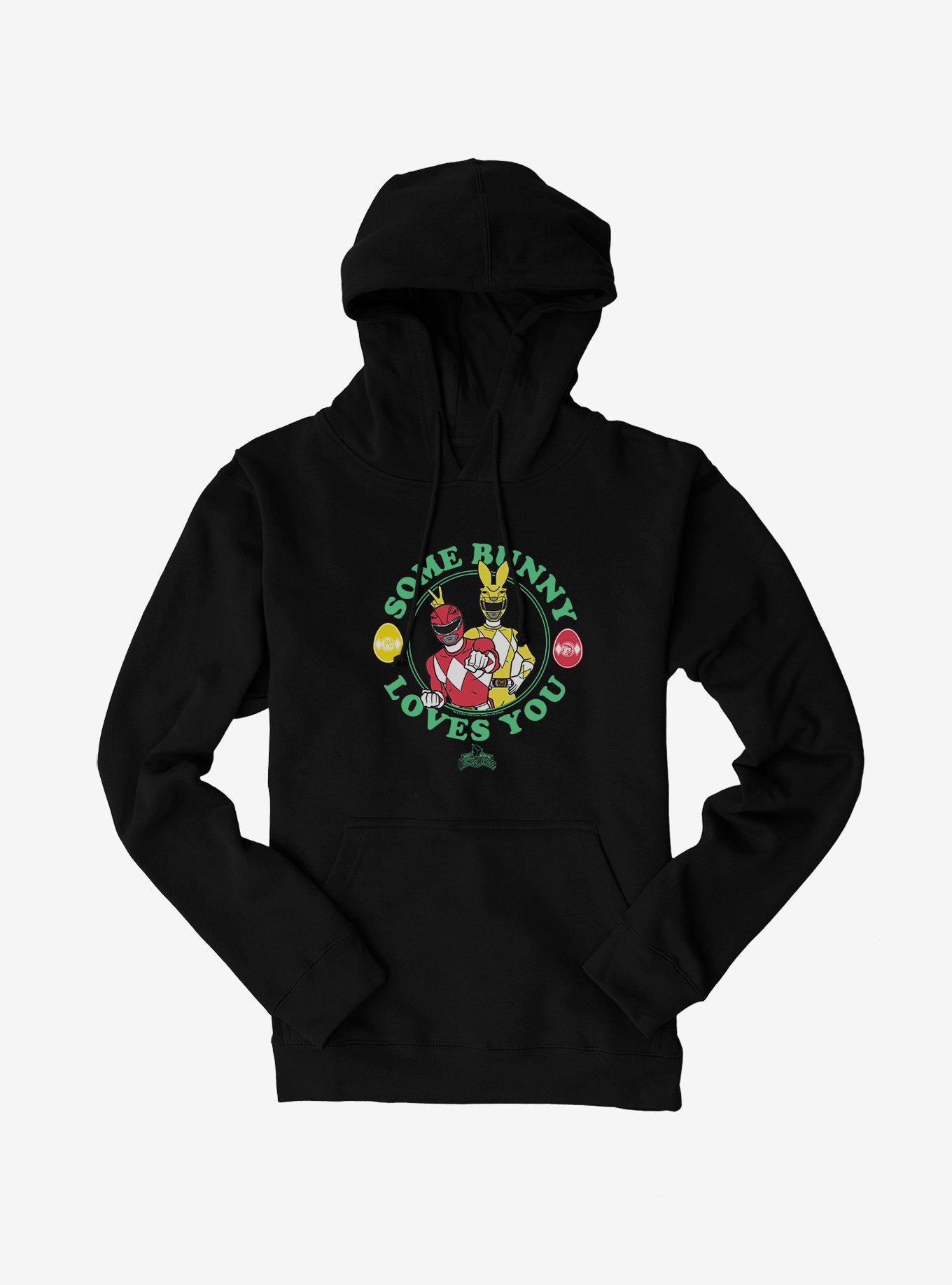 THRDLESS Mighty Morphin Power Rangers Some Bunny Loves You Hoodie