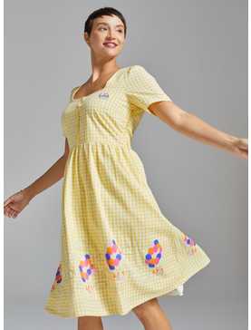Disney Pixar Up Gingham Houses Button Up Midi Dress - BoxLunch Exclusive, , hi-res
