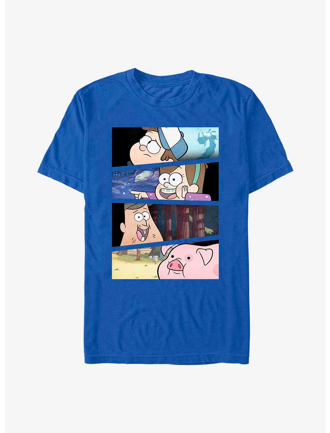 Disney Gravity Falls Character Panels T-Shirt, ROYAL, hi-res