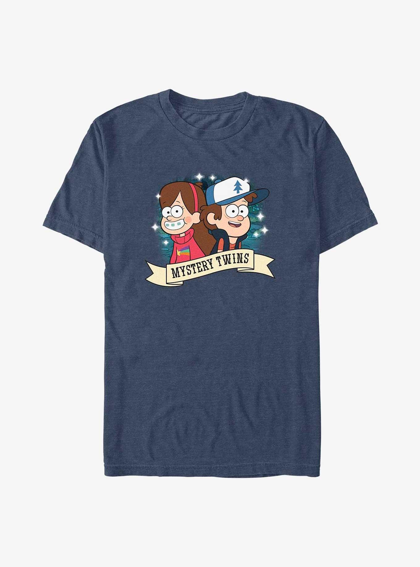 Disney Gravity Falls Mystery Twins Mabel & Dipper T-Shirt, NAVY HTR, hi-res