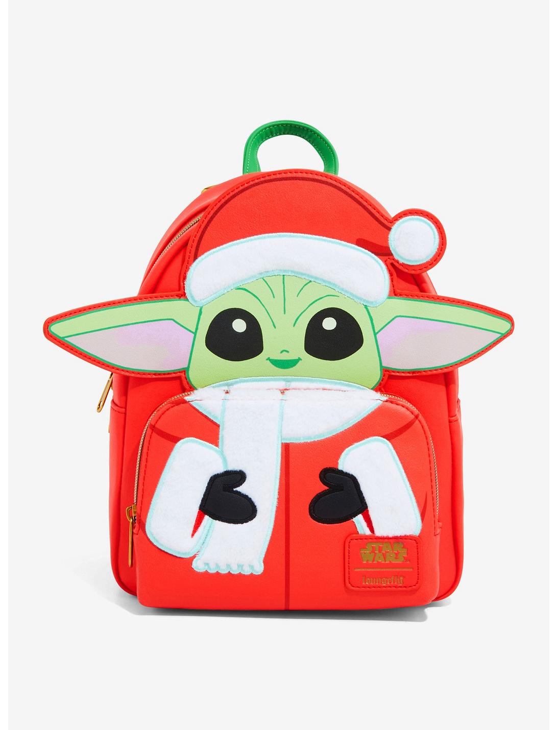 Loungefly Star Wars The Mandalorian Grogu Santa Mini Backpack, , hi-res
