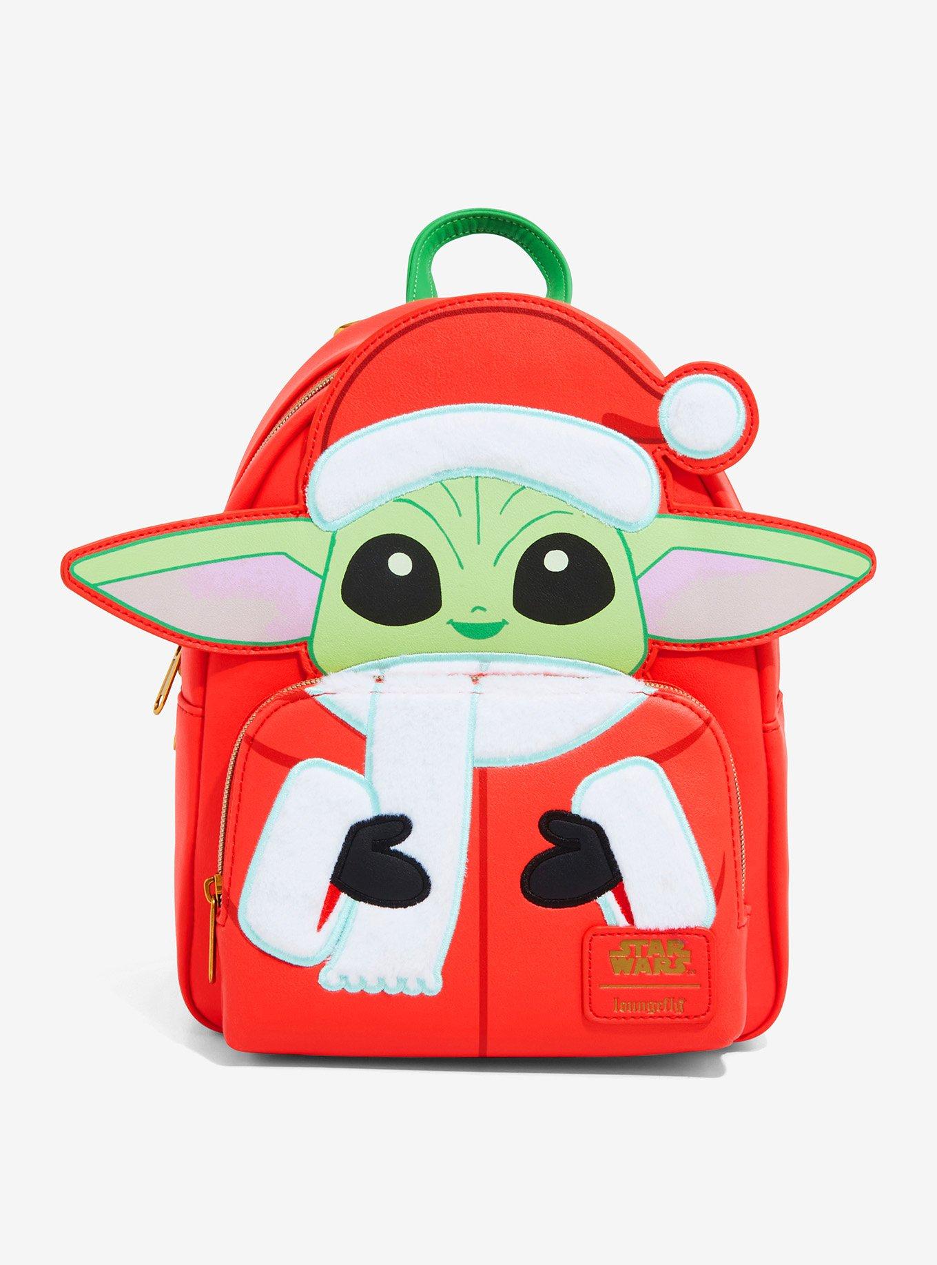 Loungefly Star Wars The Mandalorian Grogu Santa Mini Backpack