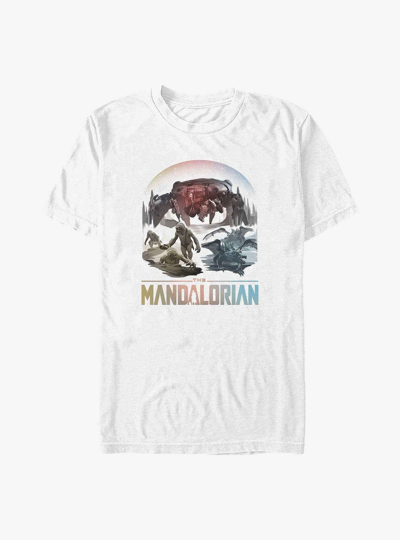Star Wars The Mandalorian The Living Waters in the Mines of Mandalore Big & Tall T-Shirt, WHITE, hi-res