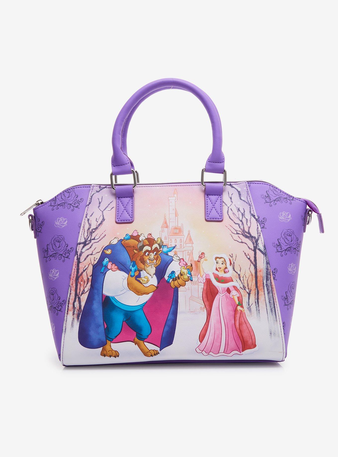Loungefly Disney Villains Classic All Over Print Faux Leather Crossbody Handbag  Purse: Handbags