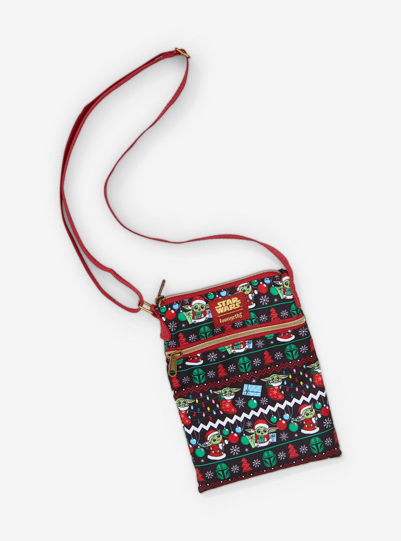 Loungefly Star Wars The Mandalorian Grogu Fair Isle Passport Crossbody Bag, , hi-res
