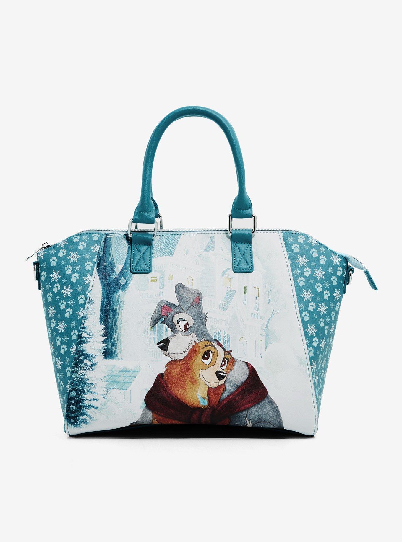 Loungefly Disney Lady And The Tramp Holiday Hug Satchel Bag, , hi-res