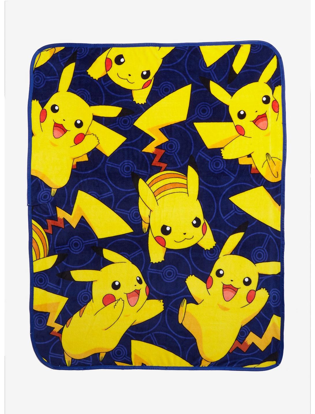 Pokemon Pikachu Poses Throw Blanket, , hi-res