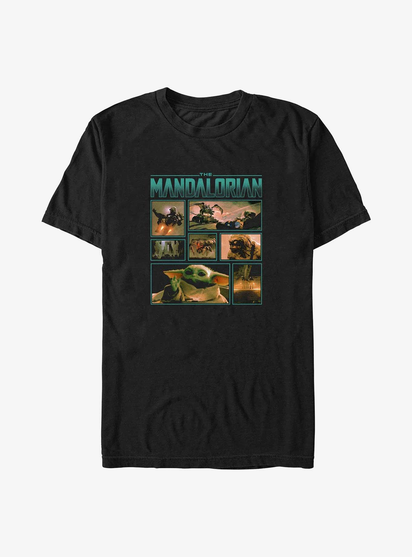 Star Wars The Mandalorian Adventures Through The Mines of Mandalore Big & Tall T-Shirt, BLACK, hi-res