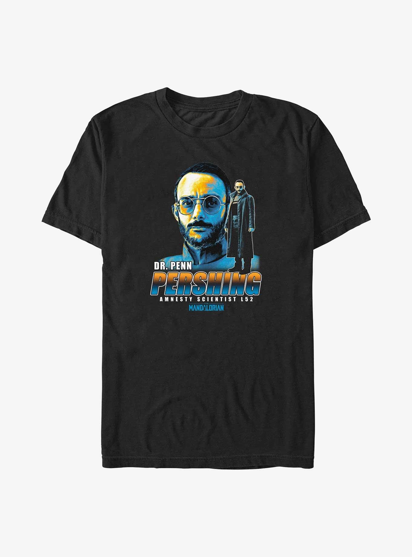 Star Wars The Mandalorian Amnesty Scientist Dr. Penn Pershing Big & Tall T-Shirt, BLACK, hi-res
