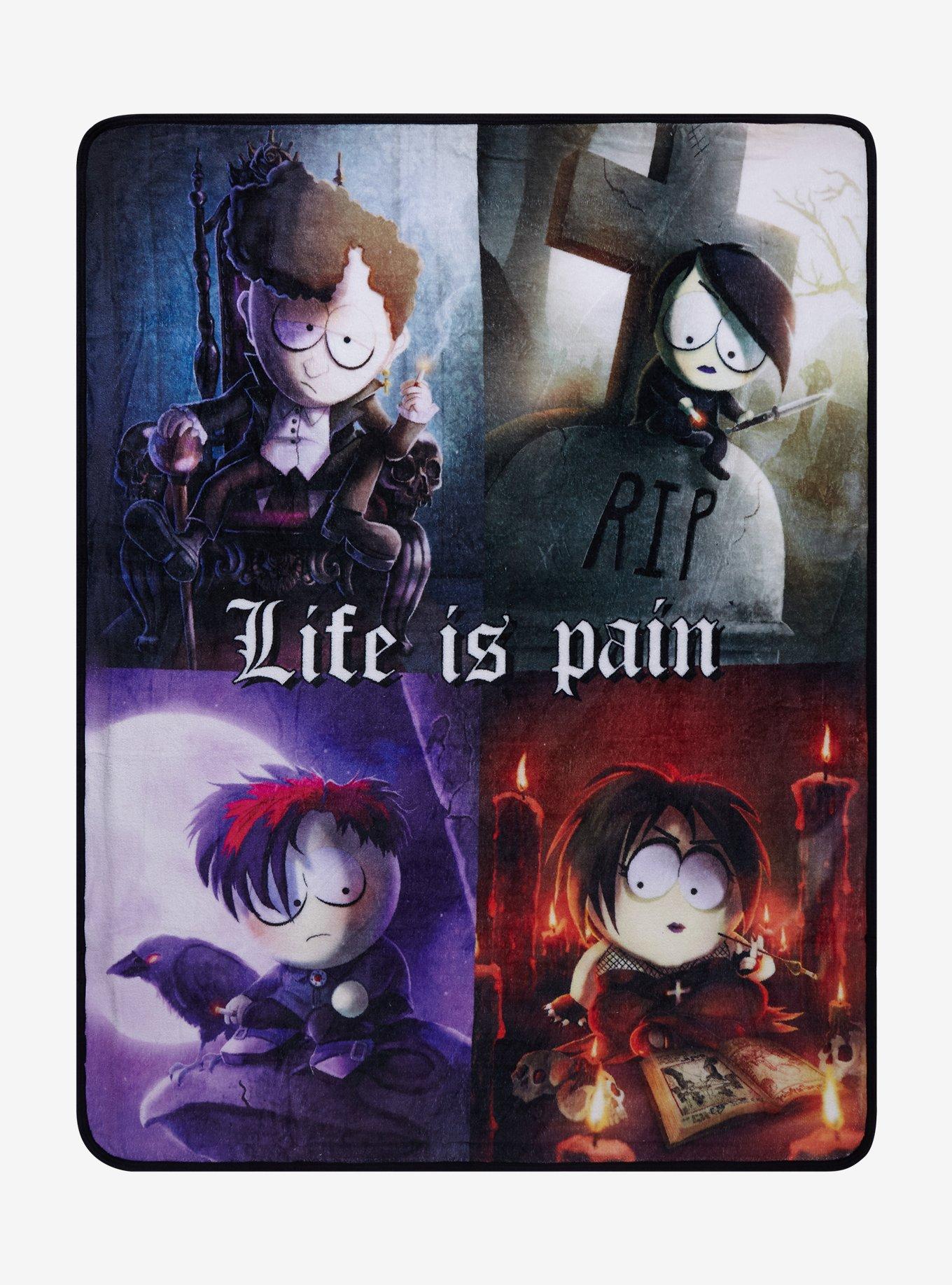 South Park Life Is Pain Throw Blanket