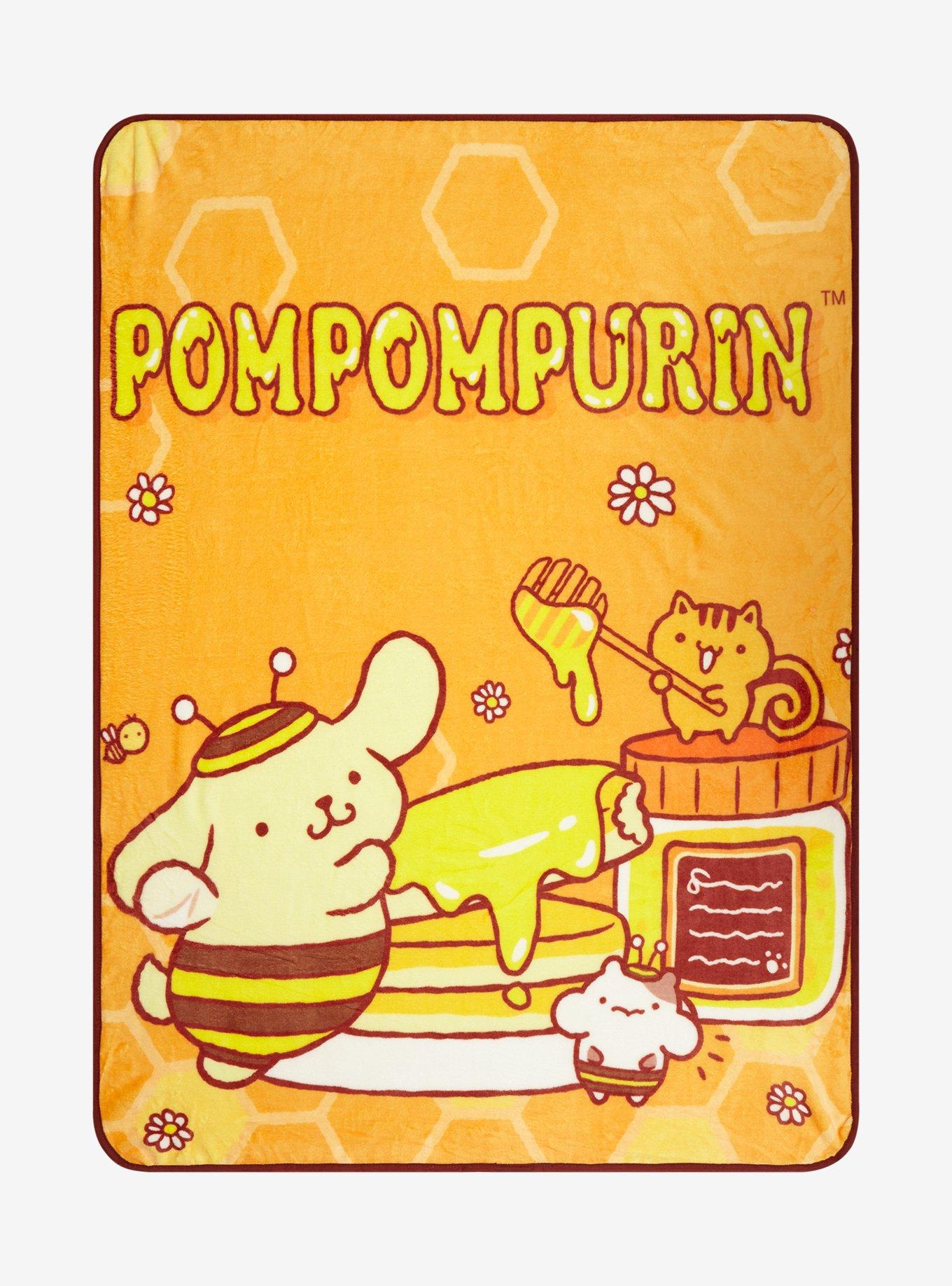 Pompompurin Honey Throw Blanket Hot Topic