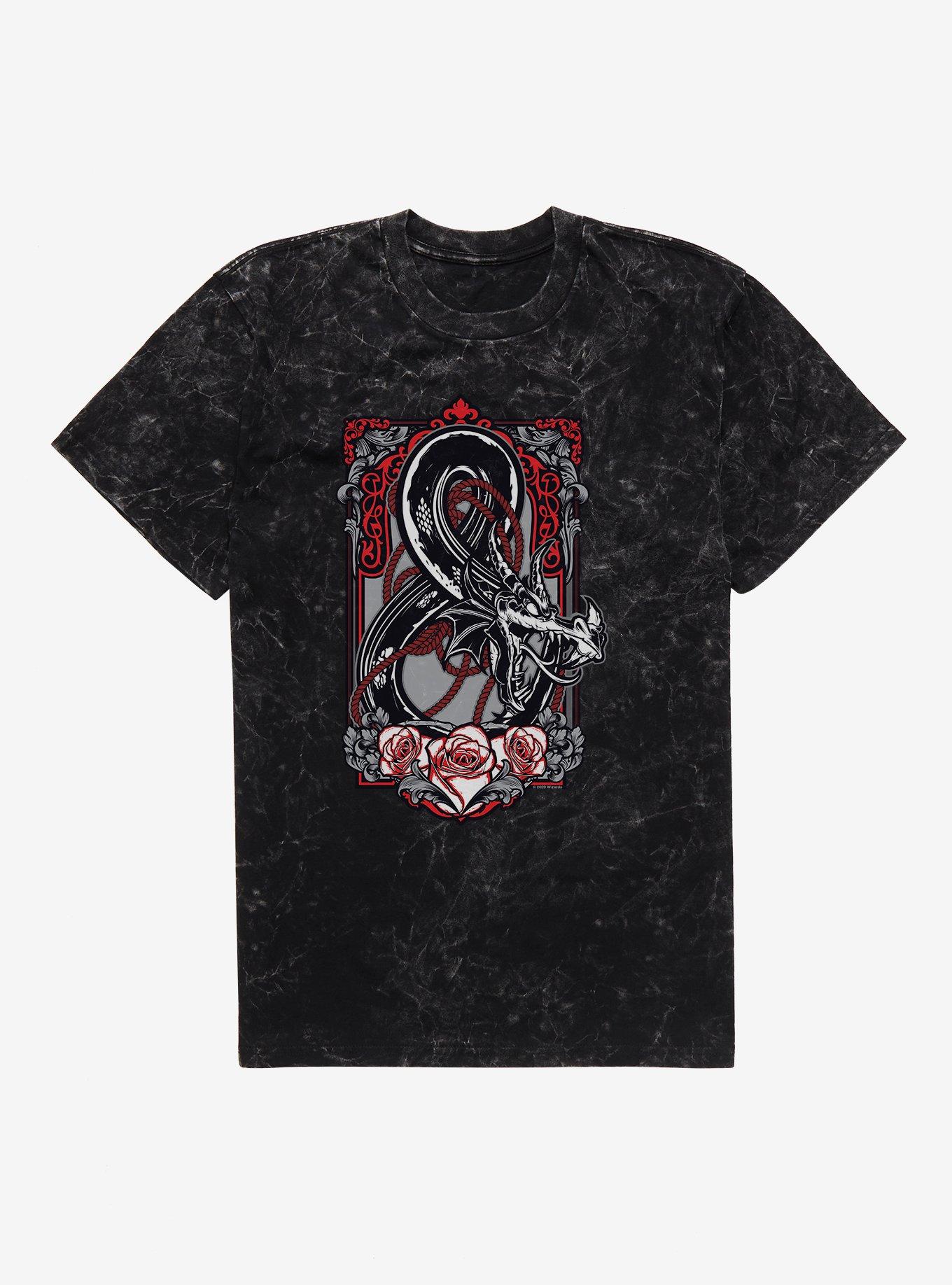 Dungeons & Dragons Artistic Ampersand Mineral Wash T-Shirt, BLACK MINERAL WASH, hi-res