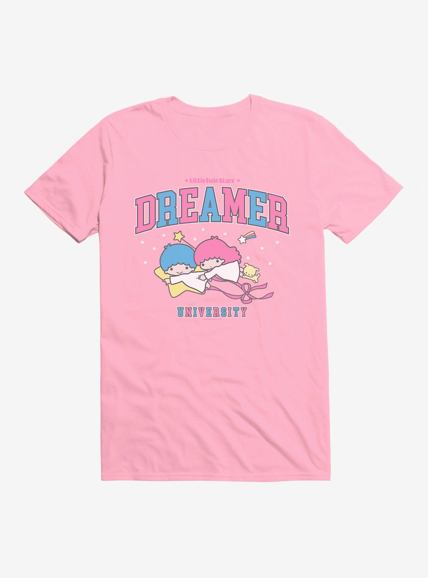 Little Twin Stars Dreamer University T-Shirt, CHARITY PINK, hi-res