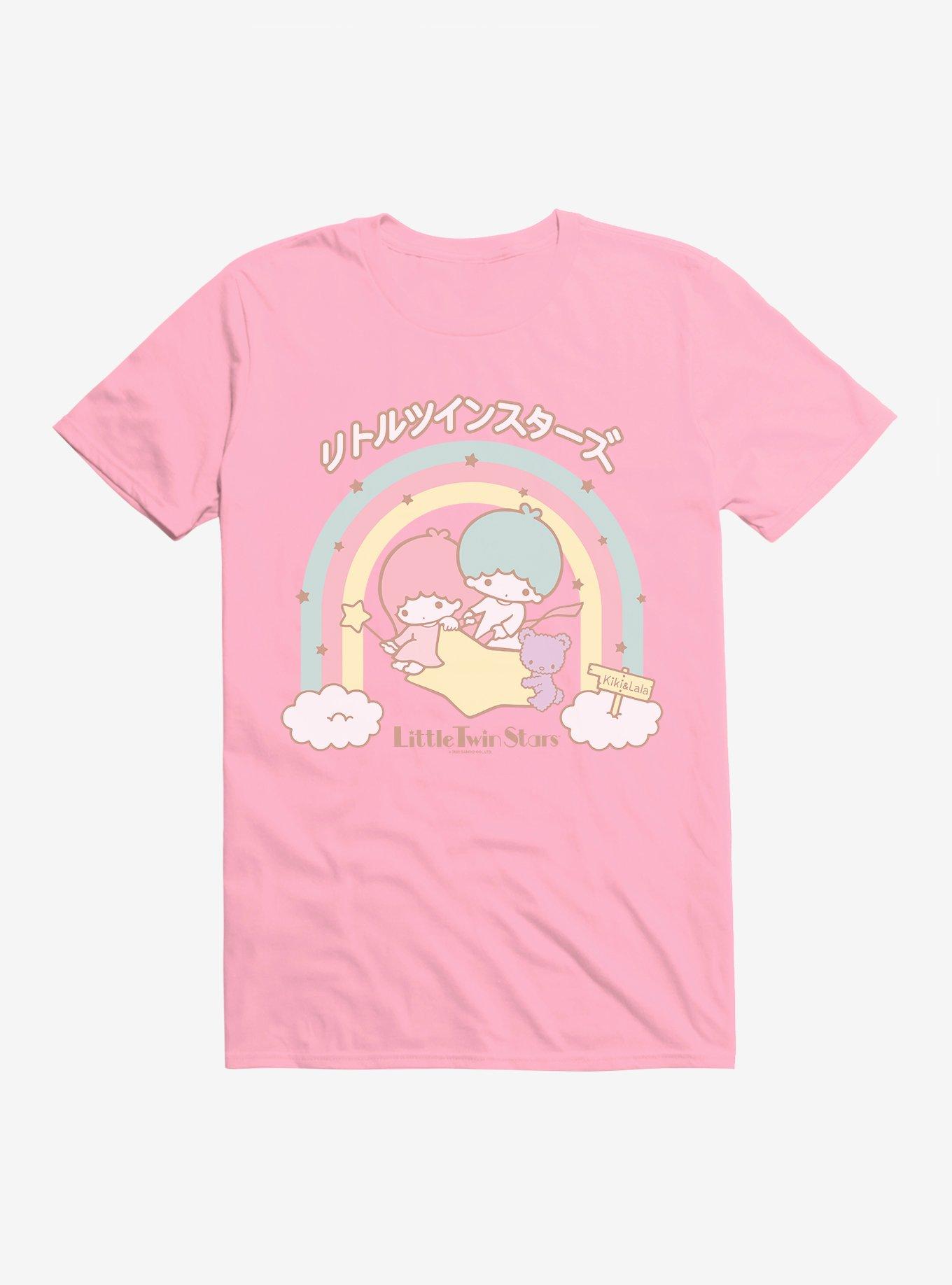 Little Twin Stars Kiki And Lala Rainbow T-Shirt, , hi-res