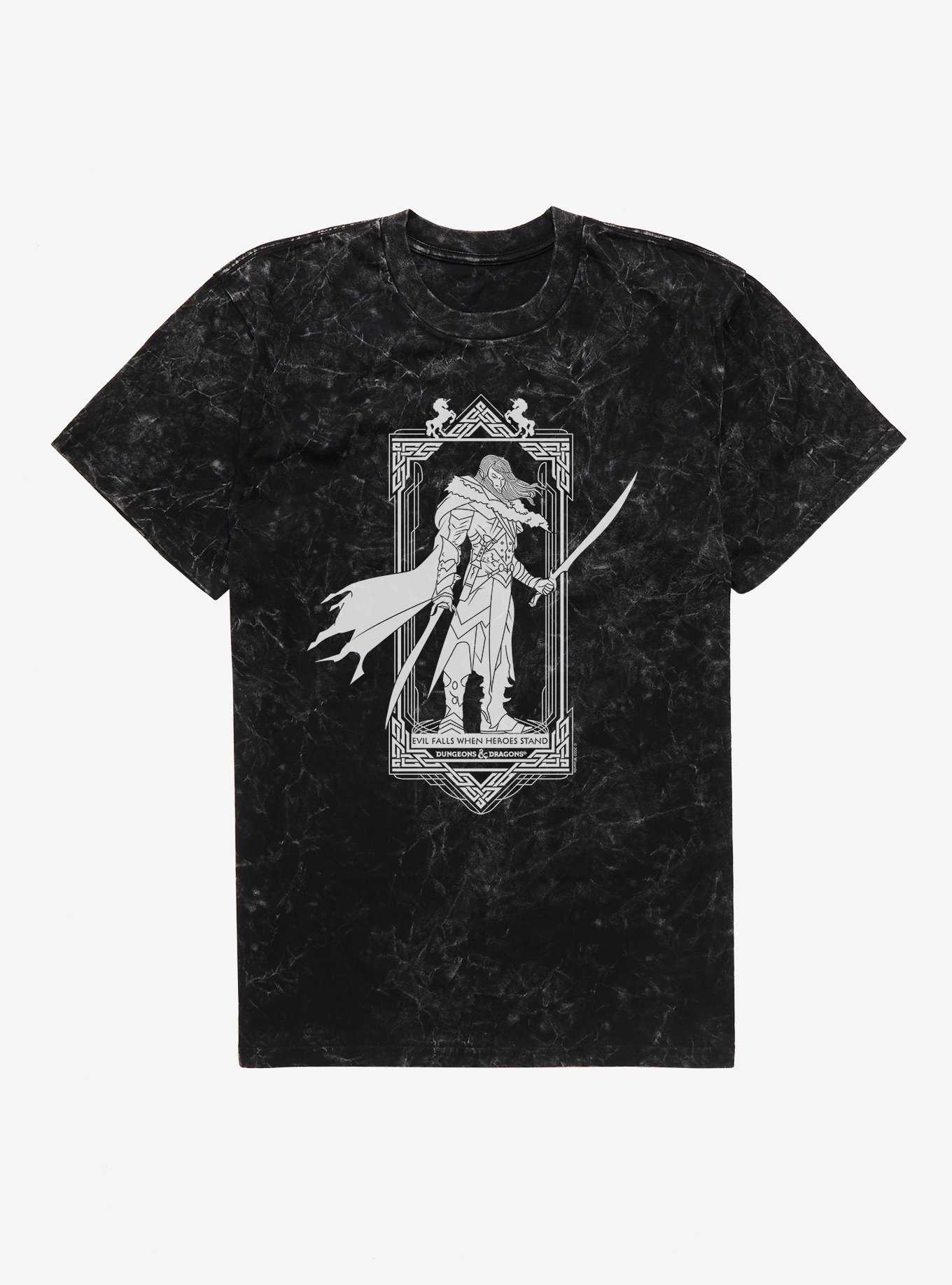 Dungeons & Dragons Drizzt Heroes Stand Mineral Wash T-Shirt, , hi-res