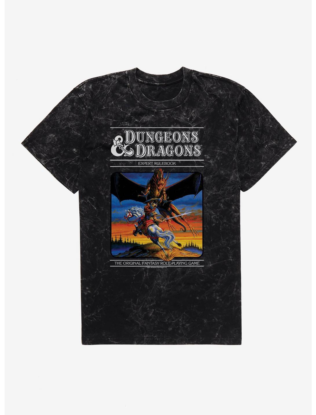Dungeons & Dragons Vintage Expert Rulebook Mineral Wash T-Shirt, BLACK MINERAL WASH, hi-res