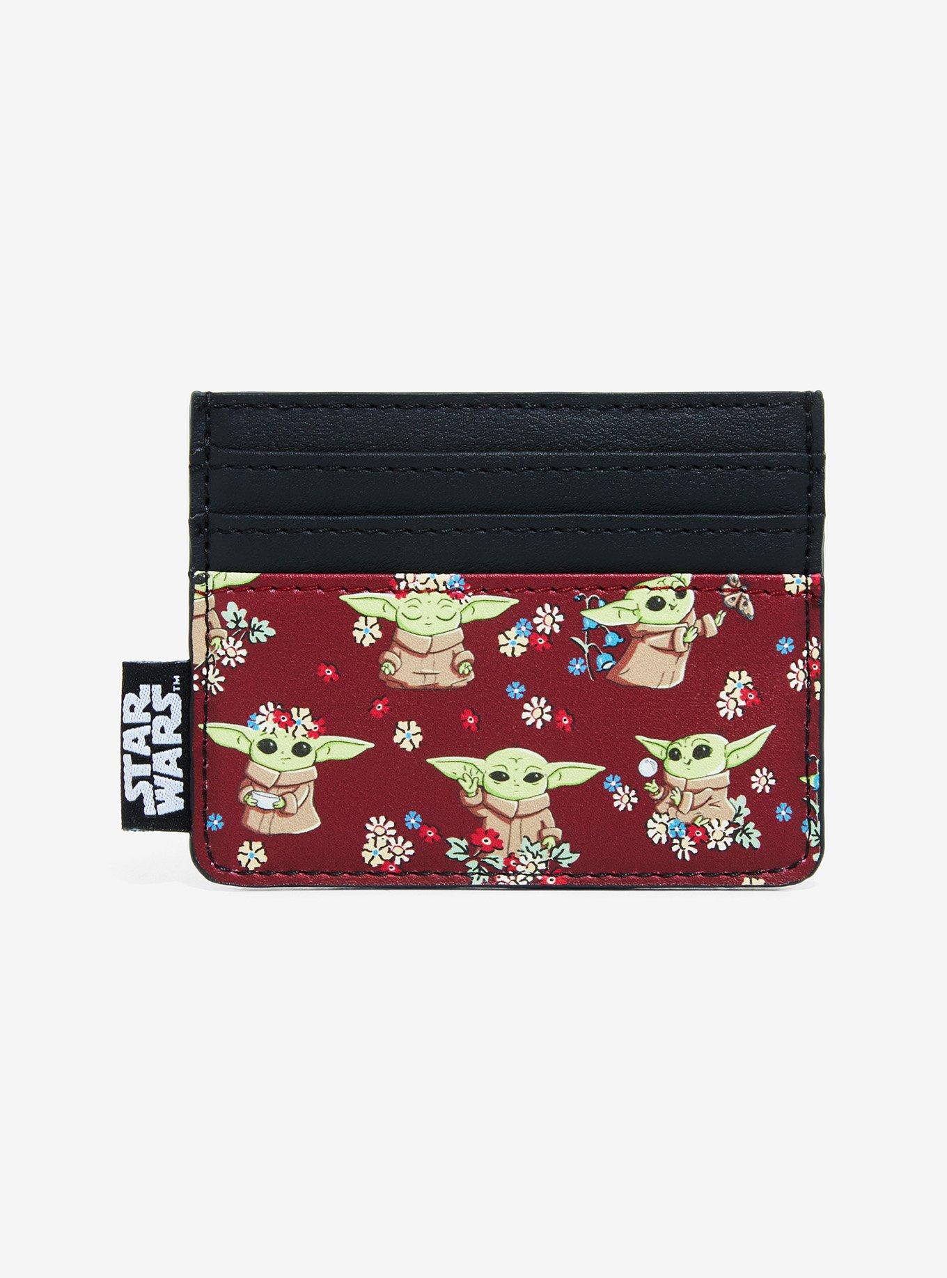 Loungefly Star Wars The Mandalorian Grogu Floral Cardholder