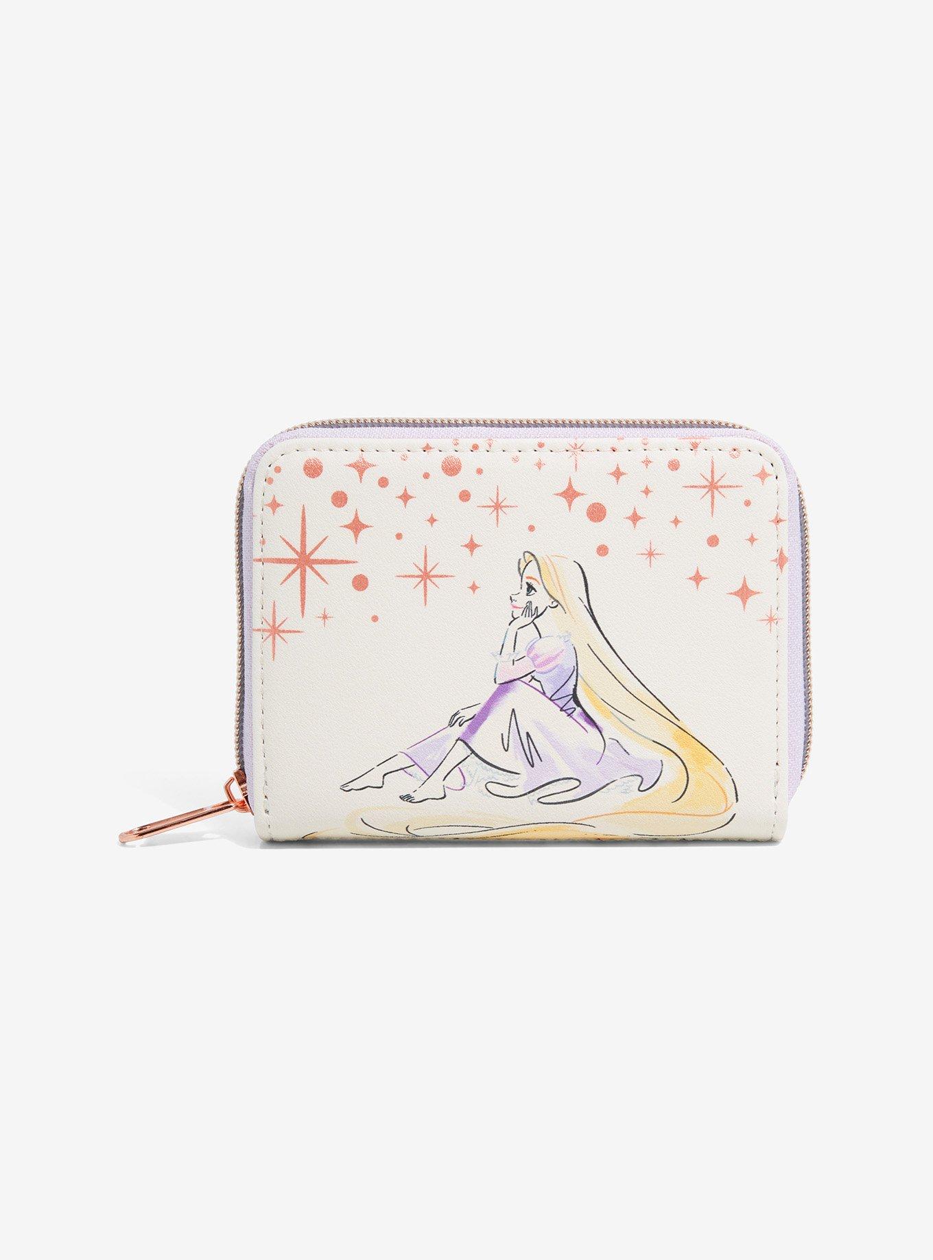 Loungefly X Disney Tangled Rapunzel Castle Glow in the Dark Zip Around  Wallet