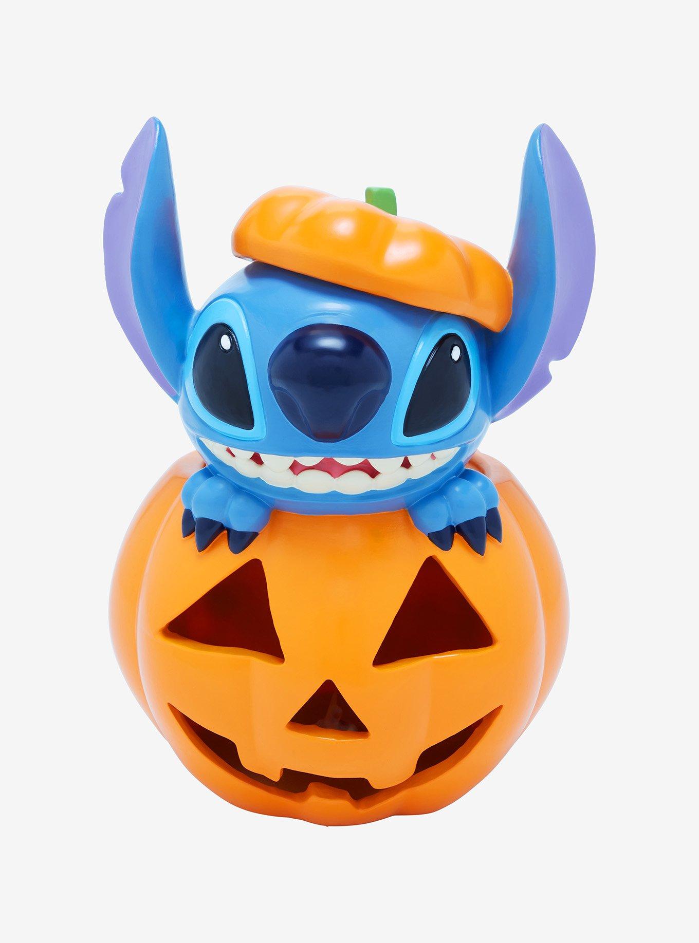 Disney Lilo & Stitch Pumpkin Stitch Light-Up Garden Statue