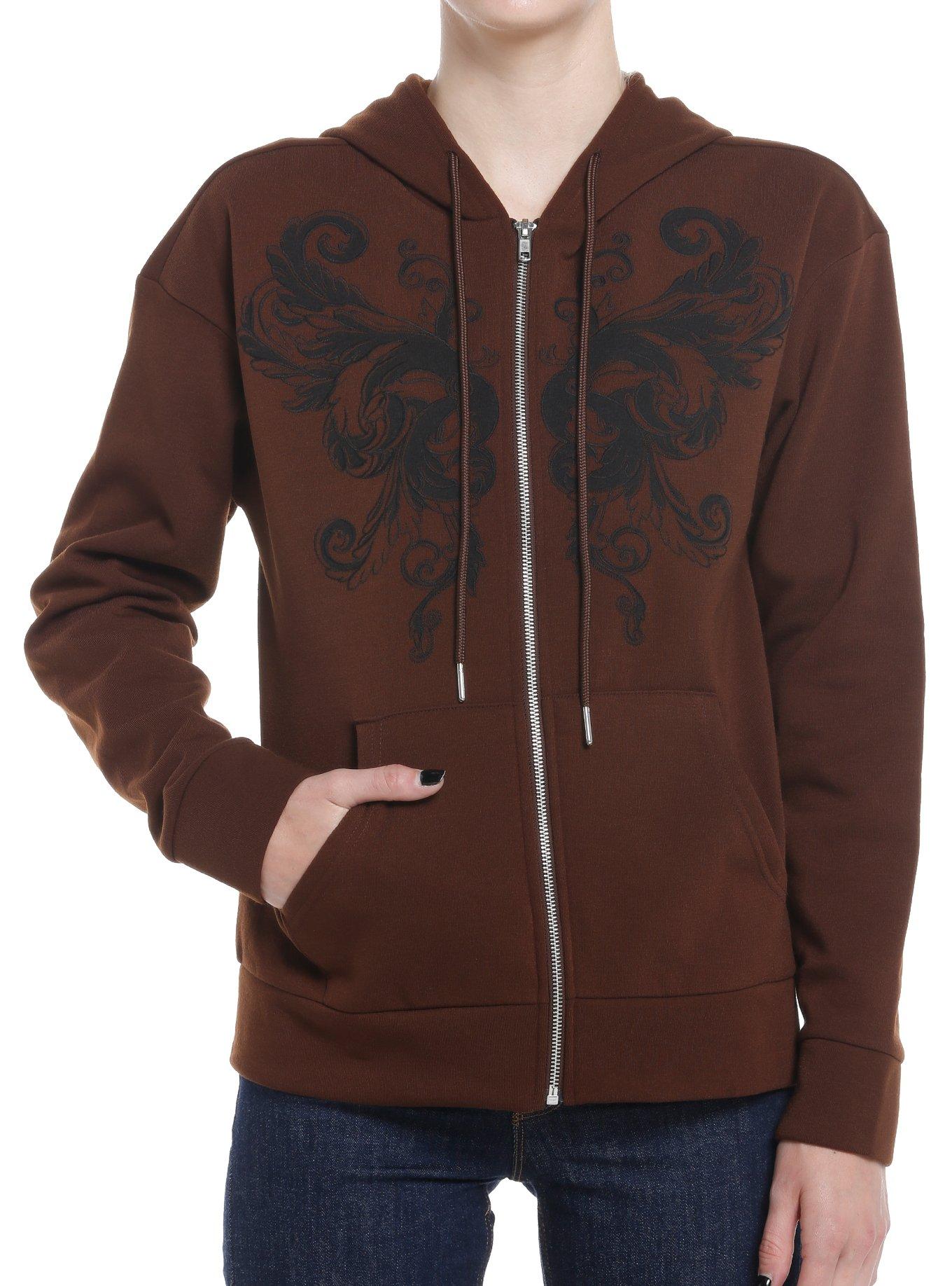 Social Collision Brown Butterfly Girls Hoodie | Hot Topic