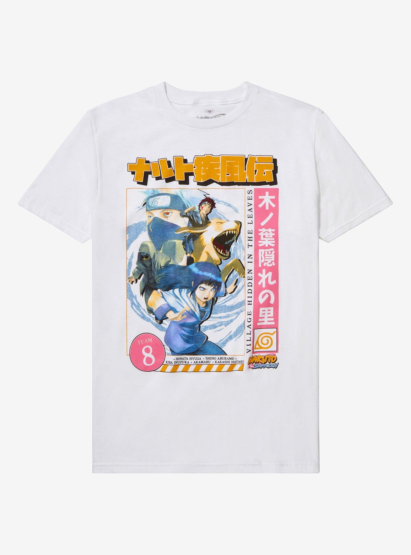 Naruto Shippuden Team 8 Magazine Cover T-Shirt, BLACK, hi-res
