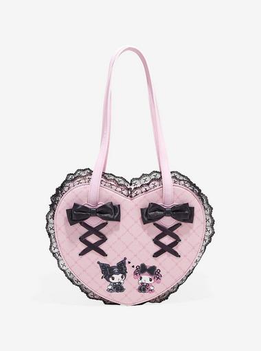 Her Universe My Melody X Kuromi Lolita Figural Heart Bag