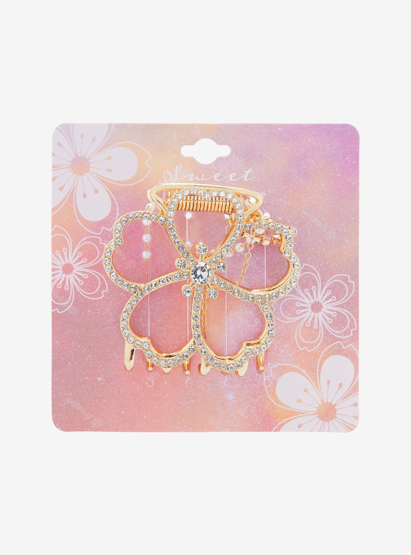 Flower Designs Metal Frame Key Chain