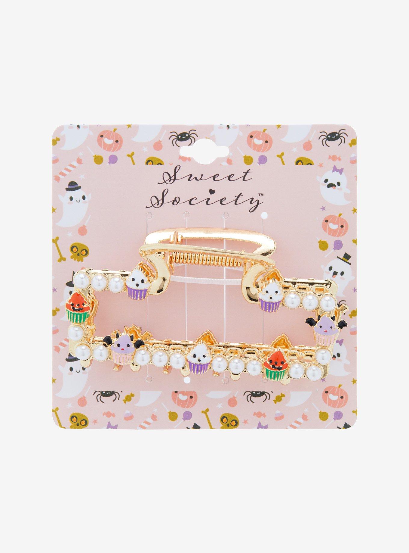 Sweet Society Kawaii Halloween Cupcake Claw Hair Clip, , hi-res