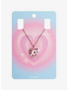 Pink Heart Star Necklace, , hi-res