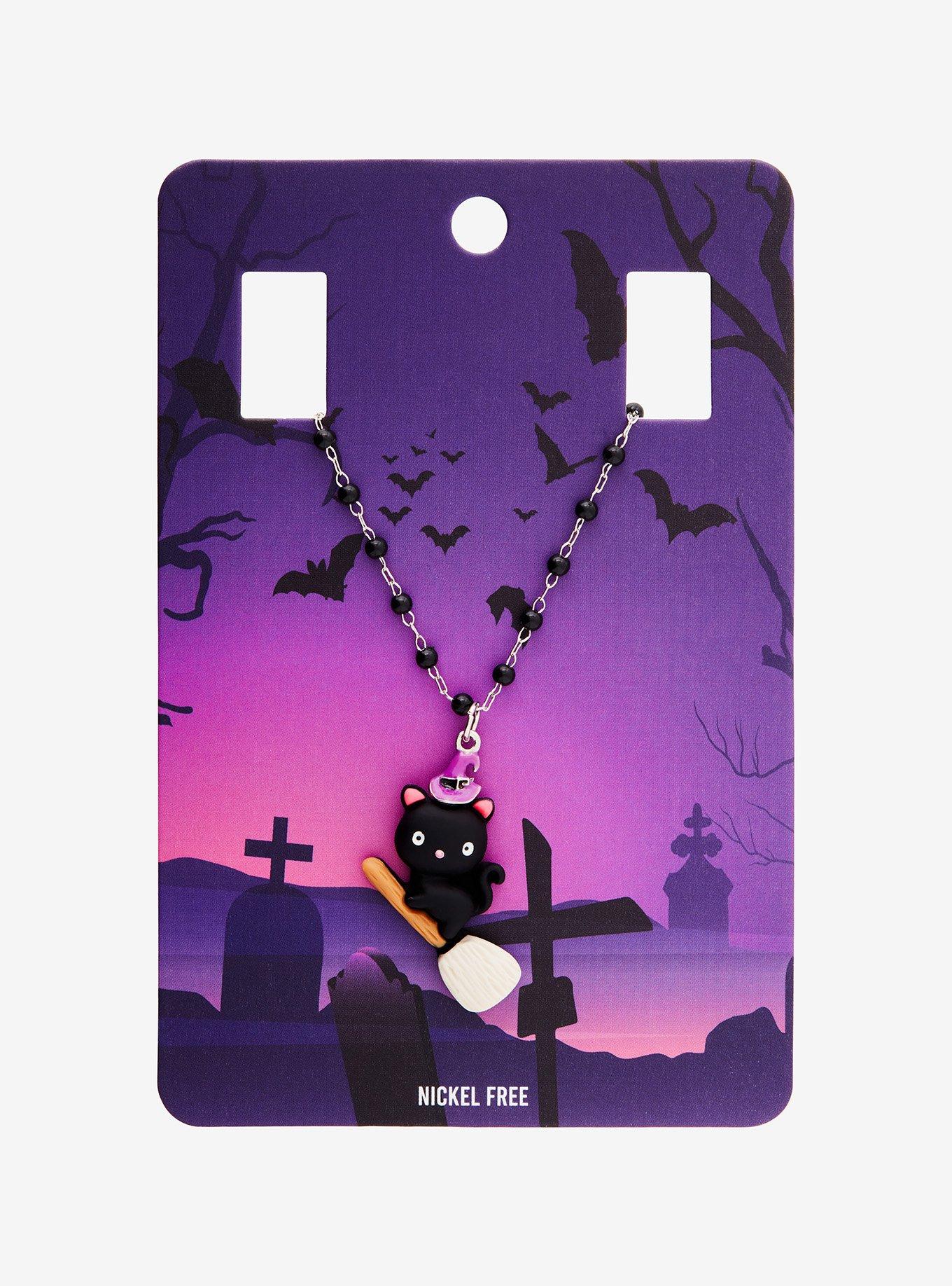 Witch Kitty Necklace, , hi-res