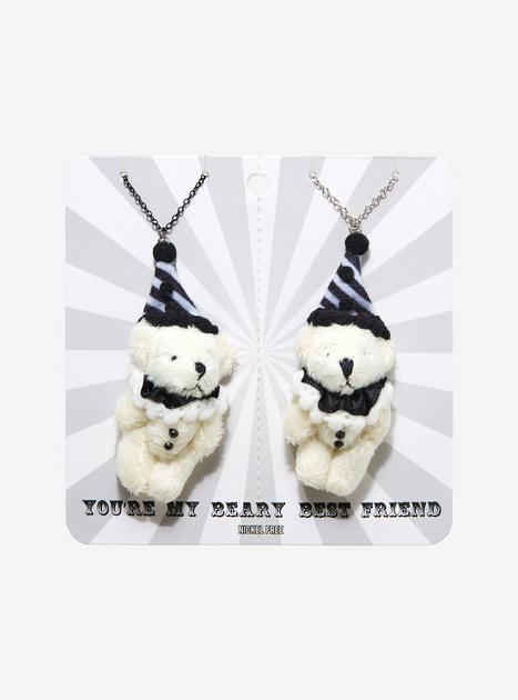 Clown Bear Plush Best Friend Necklace Set | Hot Topic