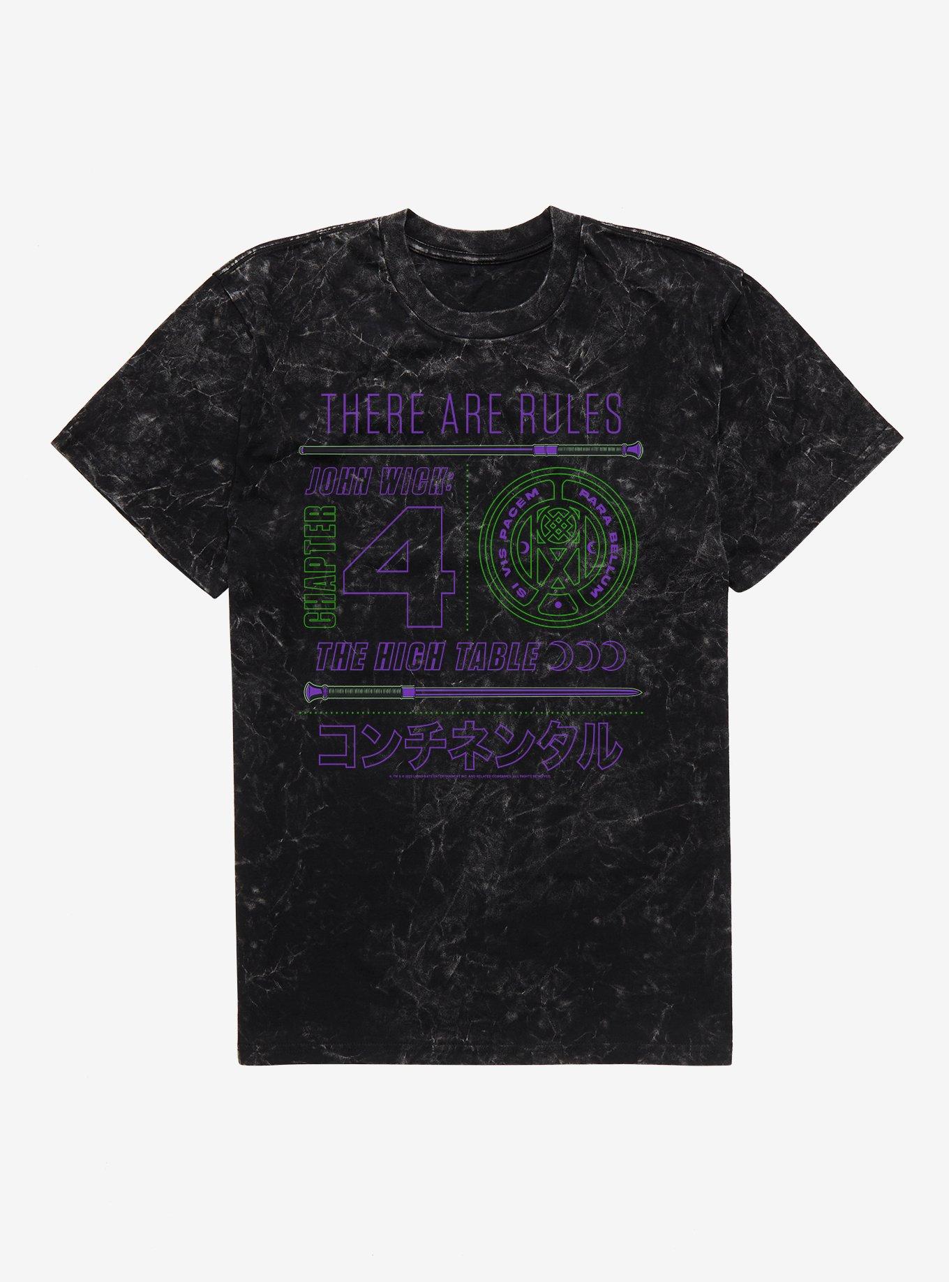 John Wick: Chapter 4 The High Table Mineral Wash T-Shirt, BLACK MINERAL WASH, hi-res