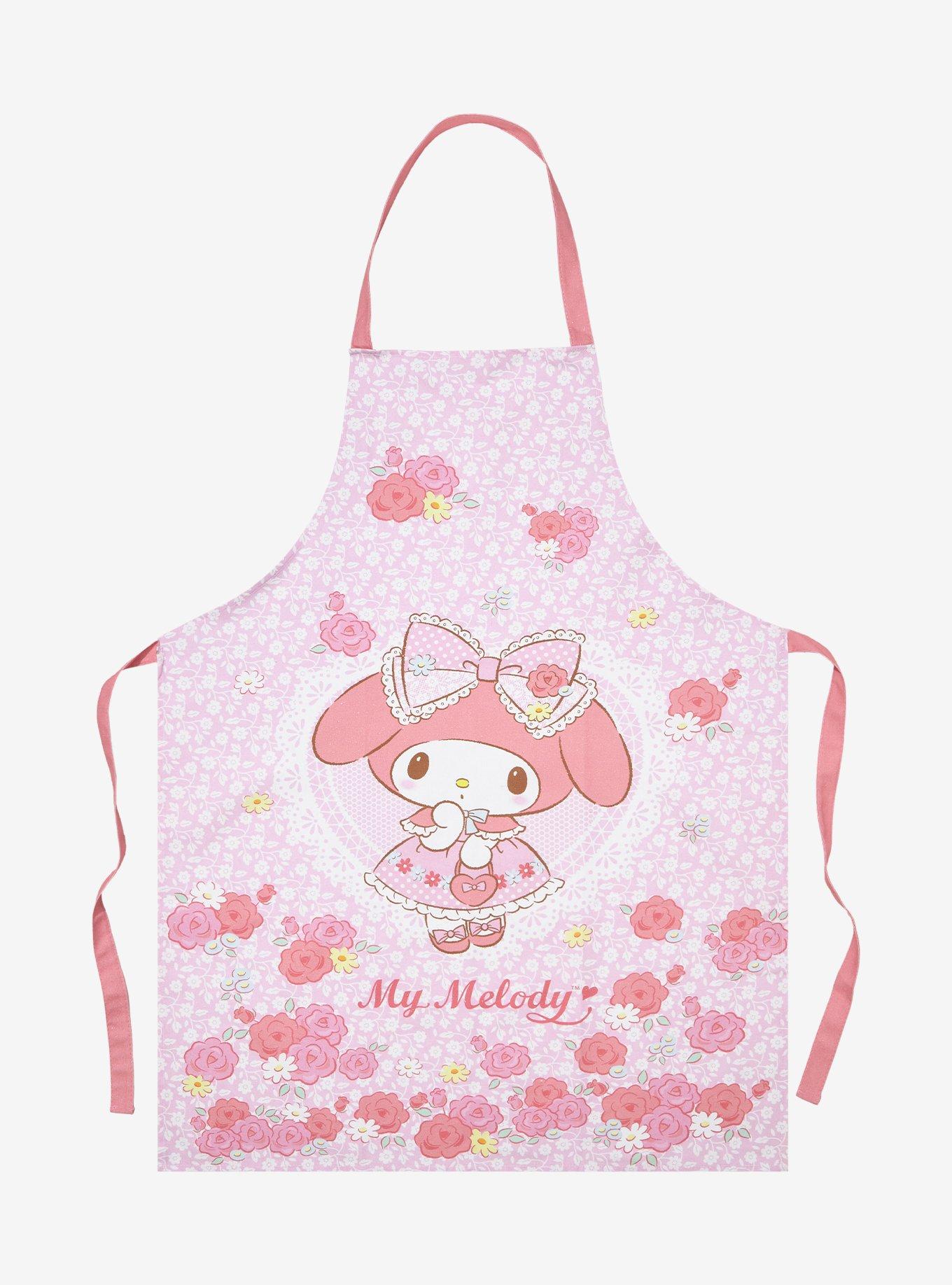 My Melody Floral Apron, , hi-res