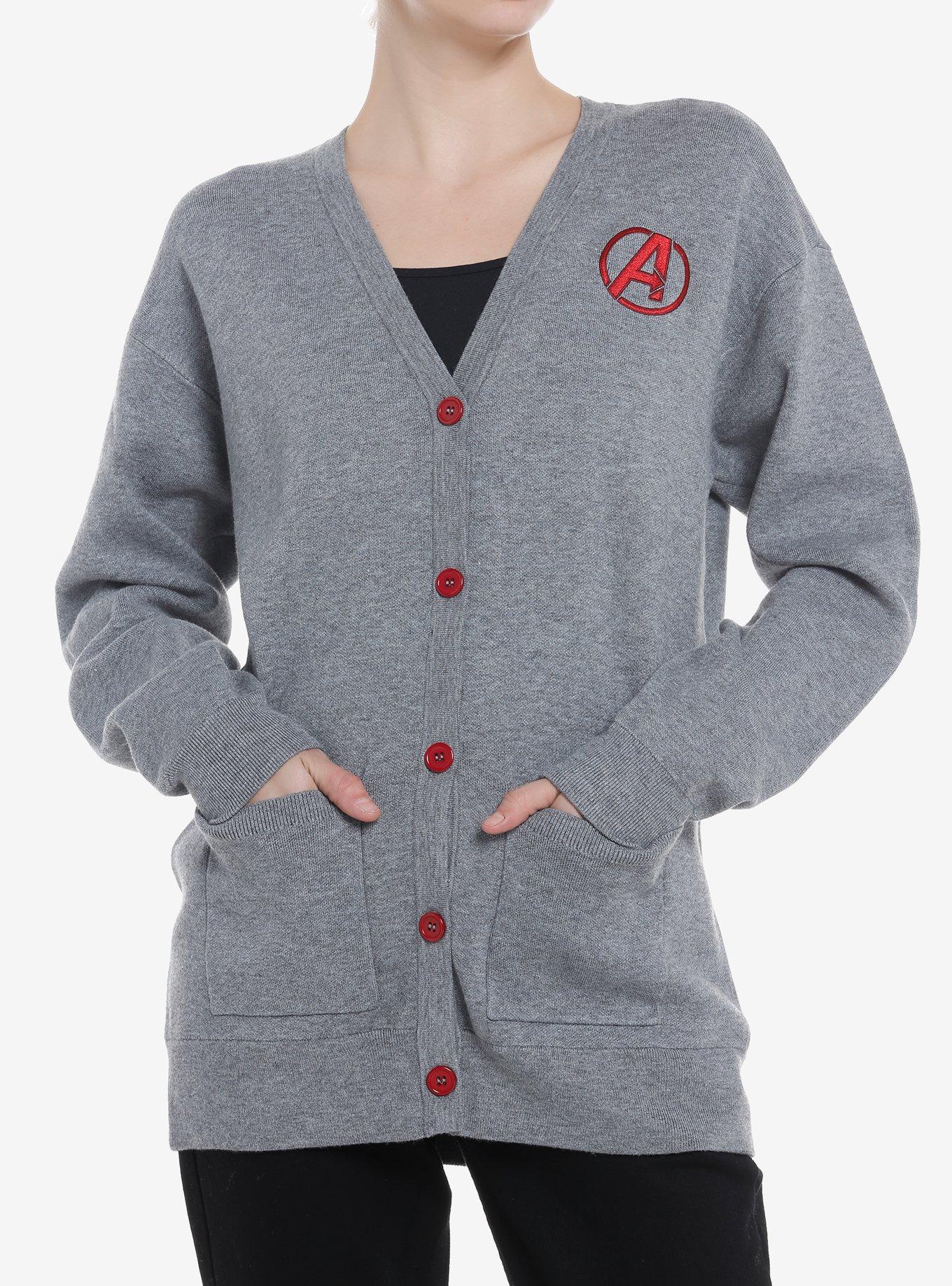 Her Universe Marvel Avengers Logo Cardigan Her Universe Exclusive, , hi-res